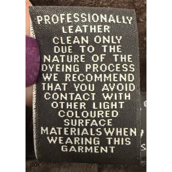 INC Leather Suede Brown Womens Lined Pants Chic Design Quiet Luxury Size 10 - Picture 8 of 8